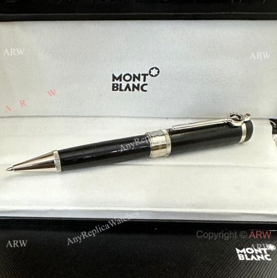 NEW! Replica Writers Edition Sir Arthur Conan Doyle Montblanc Ballpoint Pen Black and Silver